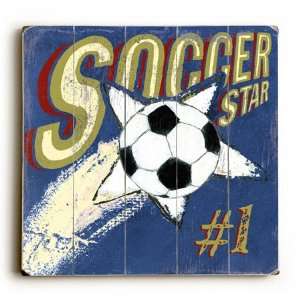  soccer star I vintage sign