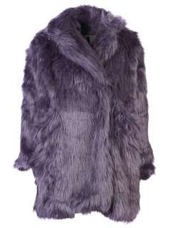 Black Heart Faux Fur Coat   Eva New York   farfetch 