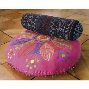   Feast   Embroidered Round cushion with filling