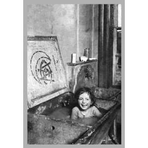  Child Bathes in Sink 20x30 Poster Paper