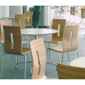   Armless Wood Cafeteria Dining Chair 