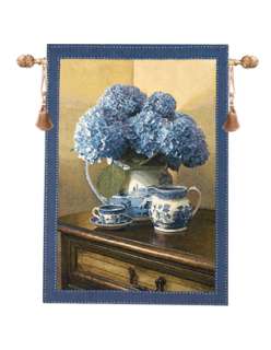 BLUE WILLOW ~ Grande Wall Tapestry  