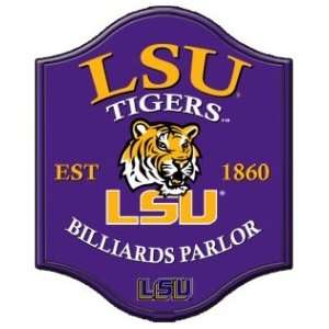    LSU Tigers Pub Style Billiard Parlor Sign