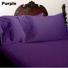 SCALA 600 Thread Count Egyptian Cotton Stripe Purple Twin Duvet Set