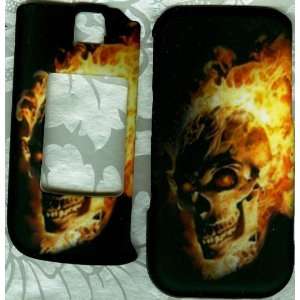   skull rubberized Samsung Alias 2 U750 verizon phone case hard cover