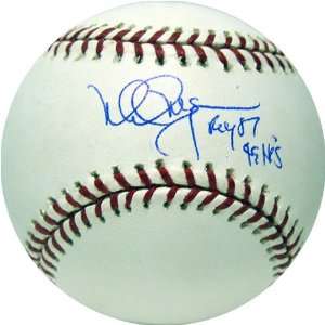  Mark McGwire Autographed Baseball with ROY/49 HR 