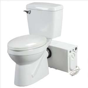   35 Elongated Rear Discharge Toilet with Macerator System Finish White