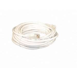  White 25 Foot Cat 5e 350MHz Snagless Ethernet Cable Electronics