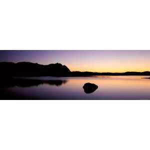  Lake at Dusk, Laponia, Lapland, Sweden Premium 