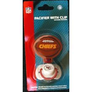  Kansas City Chiefs Pacifier with Clip Baby