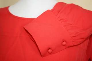 JCrew Talitha Blouse Silk Shirt Top $110 Bohemian Red 12  