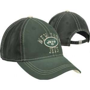 New York Jets Womens Retro Sport Patch and Fade Slouch Adjustable Hat 
