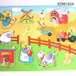   bears house funny colorful wooden animal jigsaw puzzle Toys & Games