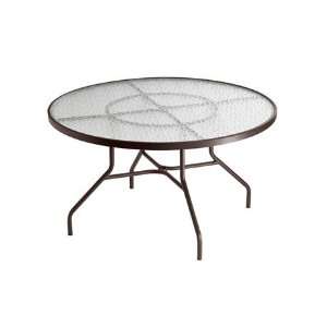   Patio Dining Table with Umbrella Hole Textured Woodland Patio, Lawn