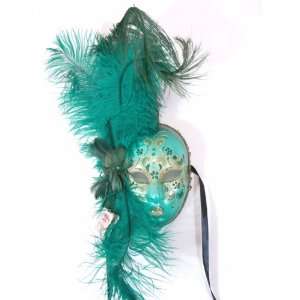   Gold Feather Volto Piuma Venetian Masquerade Mask