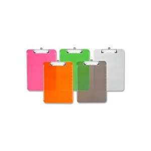  Sparco Plastic Clipboards w/ Flat Clip