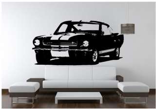 Shelby 65 Mustang GT350H Muscle Car Hot Rod V8 Vinyl Wall Art Decal 