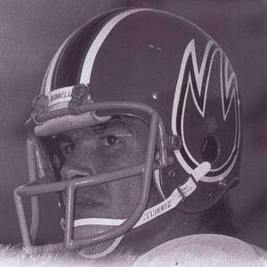 1974 WFL Chicago Fire Suspension Football Helmet  