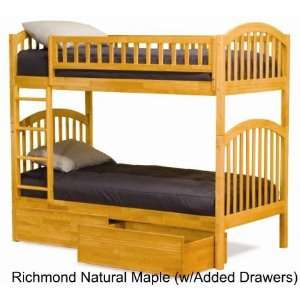  Richmond Natural Maple Bunk Bed   Atlantic 60205