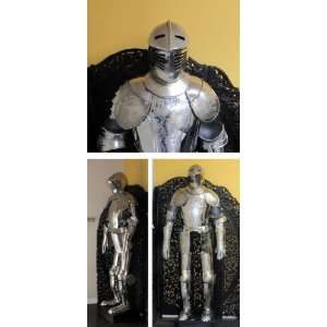   SIMPLEA HANDTOOLED ETCHED FULL SUIT OF ARMOR 