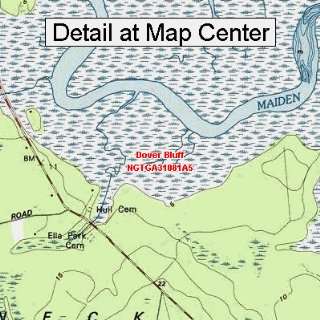   Map   Dover Bluff, Georgia (Folded/Waterproof)