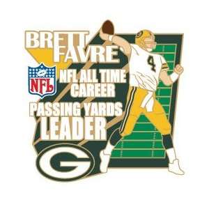 Brett Favre All Time NFL Passing Leader Pin  Sports 