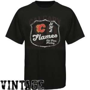  Calgary Flame Shirt  Old Time Hockey Calgary Flames Black 