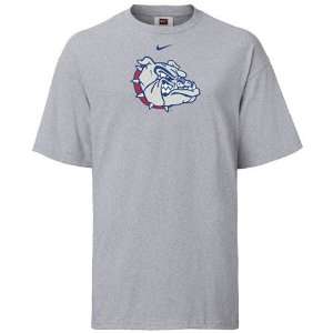  Nike Gonzaga Bulldogs Ash Classic Logo T shirt Sports 
