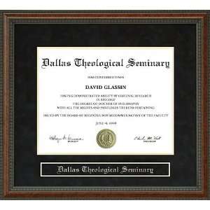  Dallas Theological Seminary (DTS) Diploma Frame Sports 