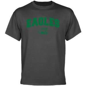 Eastern Michigan Eagles Charcoal Logo Arch T shirt   