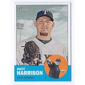 2012 Topps Heritage #284 Matt Harrison Texas Rangers  