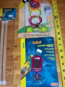 Pet Bird Starter Kit Wooden Perch Toy Feeder cage ~UPic  