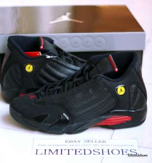 2011 Nike Air Jordan 14 XIV Retro Black Red LAST SHOT concord xi iii 