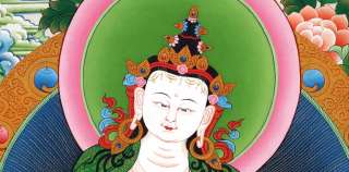 Vajrasattva Dorje Sempa Thangka Buddhism Vajra Buddha Gemälde Tibet 