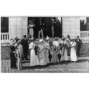  Suffragettes,Long Beach,NY,1912,Votes for Women,porch 