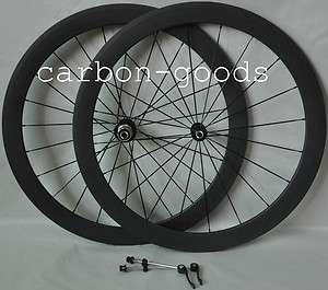 700C Carbon Fiber 3k Matte Finish Road Bike 50mm Clincher Wheels 
