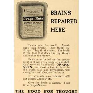  1903 Ad Postum Cereal Co Grape Nut Breakfast Food 