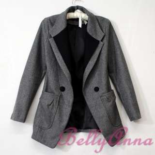   OL Ladies High Quality Wool Blazer Jacket Suit Coat Outwear Free Post