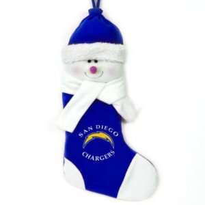  SAN DIEGO CHARGERS SNOWMAN STOCKINGS (2) Sports 