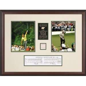  Jack Nicklaus  Masters  Framed Photographs with Card and 