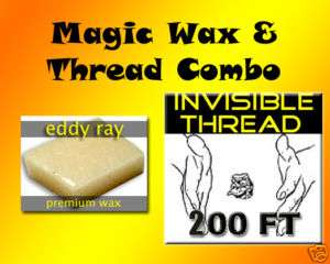 New Magic Invisible Thread 200 Feet and Magic Wax Block  