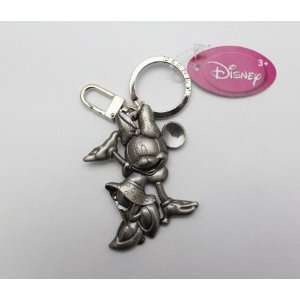  Disney Minnie Mouse Polka Dot Pewter Key Ring / Key Chain 