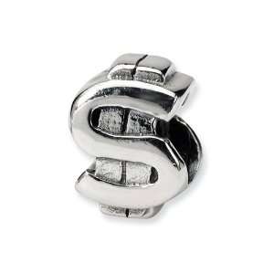   (tm) Sterling Silver Dollar Sign Bead / Charm Finejewelers Jewelry