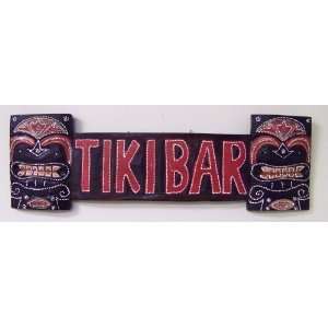  Tiki Bar Wall Plaque Sign Barware Art