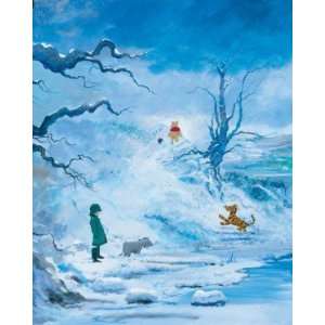  Winter In The 100 Acre Wood   Disney Fine Art Giclee by 