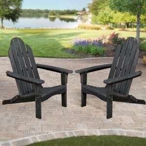    Cottage Classic Folding Adirondack Chair Patio, Lawn & Garden