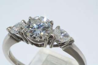   47CT TIFFANY & CO. GIA CERTIFIED 3 STONE DIAMOND ENGAGEMENT RING PLAT