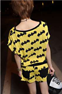 Fashion Womens Cool Batman Jumpsuits Short Pants 0524  