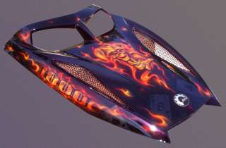 Custom Paint and Airbrushing on Your Snowmobile Hood  
