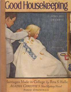   Housekeeping April Jessie Willcox Smith Barber;Helen Keller;A Christie